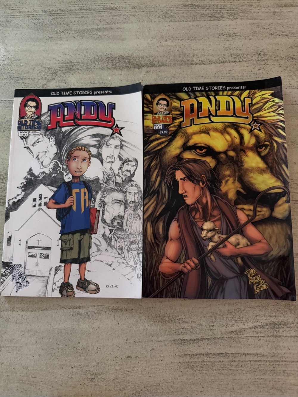 Andy Comic 2 Book Set - Christian Illustrated Kids Graphic Novels (Ye